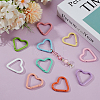 20Pcs 10 Colors Alloy Rock Climbing Carabiners FIND-ME0002-81-4