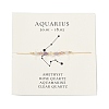 Natural stone constellation bracelet with 12 zodiac signs X-NR2952-10-1