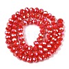 Electroplate Glass Beads Strands EGLA-A044-P6mm-B22-3