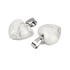 Natural Howlite Pendants G-I311-A31-2