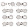 Zinc Alloy Snap Lock Clasps LS-FIND-WH0149-96P-1