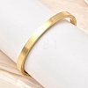 201 Stainless Steel Plain Bangles BJEW-Z151-03G-02-2