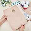 CHGCRAFT 4Pcs 2 Styles Wooden Color Palette WOOD-CA0001-21-3