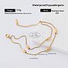 European 304 Staniless Steel 2-Strand Bracelets for Women DH6908-2-1