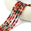 Natural Agate Round Beads Strand G-L084-6mm-08-2