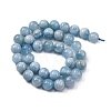 Round Natural Aquamarine Bead Strands G-F289-01-10mm-A-5