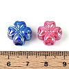 UV Plating Opaque Acrylic Beads SACR-T018-30M-4