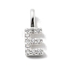 925 Sterling Silver with Cubic Zirconia Charms STER-Q004-01E-S-1