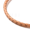 Braided Leather Cord Bracelet Making MAK-L018-05G-2