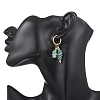 Brass Shell Shape Hoop Earrings EJEW-JE06747-03-2