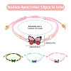 12Pcs 3 Style Nylon Cord Bracelets Making BJEW-HS00014-2