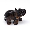 Natural Tiger Eye 3D Elephant Home Display Decorations G-A137-B02-01-1
