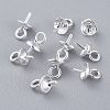 304 Stainless Steel Cup Pearl Peg Bails Pin Pendants STAS-K210-09B-S-3
