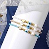 Glass Beaded Bracelets BJEW-JB10218-02-3