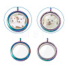 2Pcs 2 Style Alloy Magnetic Locket Pendants PALLOY-TA0002-33M-13