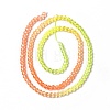 Transparent Gradient Color Glass Beads Strands X-GLAA-H021-01B-09-4