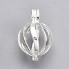 Rack Plating Brass Cage Pendants LS-KK-S751-064S-1