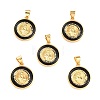 Brass Enamel Pendants KK-P209-03G-01-RS-1