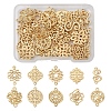 40Pcs 10 Style Baroque Style Zinc Alloy Connector Charms FIND-SW0001-19-2