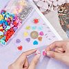 150Pcs 10 Colors Plastic Heart Lapel Pin Backs FIND-CA0005-35-3