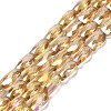 Electroplate Glass Beads Strands EGLA-P066-01A-AB04-1