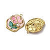 304 Stainless Steel Enamel Pendants STAS-P406-26A-G-2