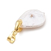 Natural Baroque Keshi Pearl Pendants PALLOY-JF05017-5