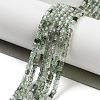 Natural Green Rutilated Quartz Beads Strands G-H042-B13-01-2