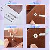 30 Sets 2 Style Alloy Rivets Set PALLOY-GF0001-07-6