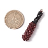 Glass Seed Beaded Baseball Bat Pendants PALLOY-MZ00552-01-2