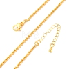 Brass Rope Chains Necklaces for Women NJEW-D302-03G-2