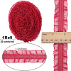 20 Yards Ruffled Nylon Elastic Lace Trim EW-WH0018-03B-2