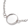 304 Stainless Steel Cable Chain Slider Bracelet Making BJEW-JB12959-01-3