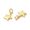 Rack Plating Brass Star European Dangle Charms KK-B068-48G-3