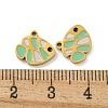 316 Surgical Stainless Steel Enamel Charms STAS-M073-28G-3