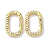 Rack Plated Brass Micro Pave Cubic Zirconia Clasps X-KK-Z039-06B-G-1