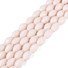 Opaque Solid Color Glass Beads Strands GLAA-N071-01A-C02-1
