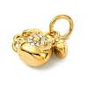 304 Stainless Steel Rhinestone Pendants STAS-A145-04L-G-2
