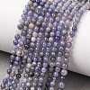 Natural Tanzanite Beads Strands G-H358-A08-3mm-01-2