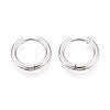 304 Stainless Steel Hoop Earrings EJEW-T048-24A-P-1