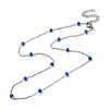 304 Stainless Steel with Enamel Satellite Chain Necklaces NJEW-G117-01P-2