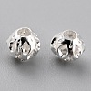 Long-Lasting Hollowed Plated Brass Beads KK-O133-003A-S-2