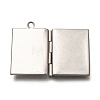 Non-Tarnish 316 Stainless Steel Locket Pendants LS-STAS-P267-01P-4