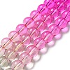 Dyed & Heated Synthetic Quartz Beads Strands G-P502-01B-M-2