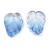 Two-Tone Transparent Glass Charms X-GLAA-H016-15A-4