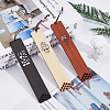 3Pcs 3 Colors Chinese Style Hollow Out Wooden Bookmarks AJEW-HY0001-10-5