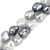 Electroplated Shell Pearl Beads Strands BSHE-H113-05F-1