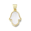 Brass Palm Pendants X-KK-V010-18G-1