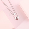 Mother's Day 304 Stainless Steel Double Layer Necklaces WG4BB53-02-2