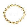 304 Stainless Steel Pig Nose Shape Link Chain Bracelets for Women BJEW-F527-09G-4